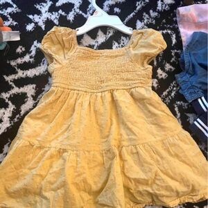 Charming Yellow Kids Dress